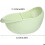 Set of 2 multifunctional plastic draining baskets for washing fruit and vegetables VHV 2