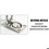 Stainless steel square boat handle with mounting screws for doors and floors VHV 3