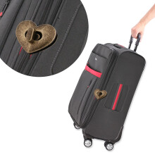 5er Set Herzförmige Metall-Verschluss-Hardware für Ledertaschen, Bronze