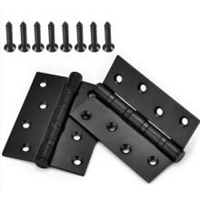VHV 2-pack black stainless steel ball bearing folding door hinges for furniture, sheds, garages with screws