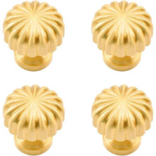 Solid brass pumpkin round handles knobs for dresser kitchen bathroom cabinet door drawer VHV