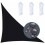 Waterproof triangular sun sail made of stretched canvas, UV protection, waterproof fabric, weatherproof, SCHE VHV 1