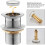Universal sink plug, eccentric plug without overflow, automatic drain plug with drain plug without pull rod, VHV valve 4