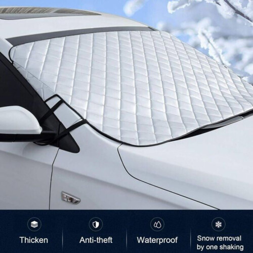 Car windshield cover, foldable magnetic protection, frost protection, universal, VHV 2