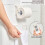Magnetic kitchen roll holder without perforation, adjustable distance, 180 rotating suspension arm, VHV 3