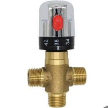 Thermostatic solar mixer for shower set made of brass and copper VHV