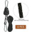Rope tensioners for awnings, 2 pairs, black, VHV 3