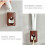 self-adhesive toothpaste dispenser for wall, automatic dispenser for bathroom VHV 4