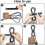 Hook and Loop Fasteners 40 pieces black cable ties 2 x 20 cm reusable and adjustable best before date 4