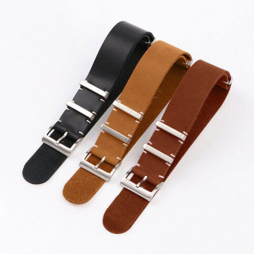 VHV leather watch strap for women and men, 22 mm, quick release 2