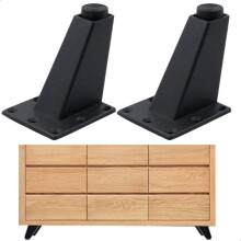Adjustable table legs for furniture height 7638 cm robust aluminum set of 4 VHV