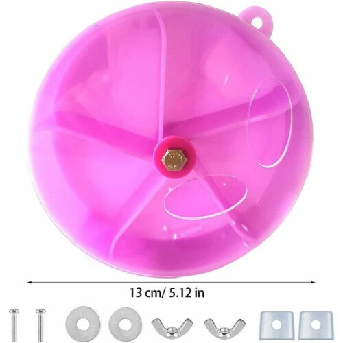 Rotating parrot toy, creative feeding bowl, foraging, purple VHV 1