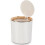 Table waste bin with lid, mini plastic waste bin for kitchen, bedroom and office, 142 x 15 cm, white VHV 1