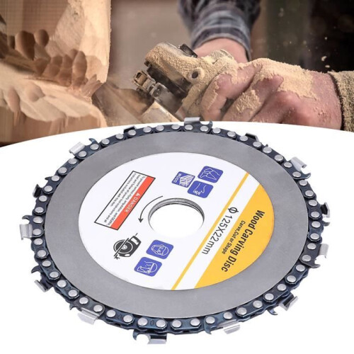 Chainsaw disc, 5 inch saw blade, chainsaw disc for angle grinder, wood cutting disc for 2