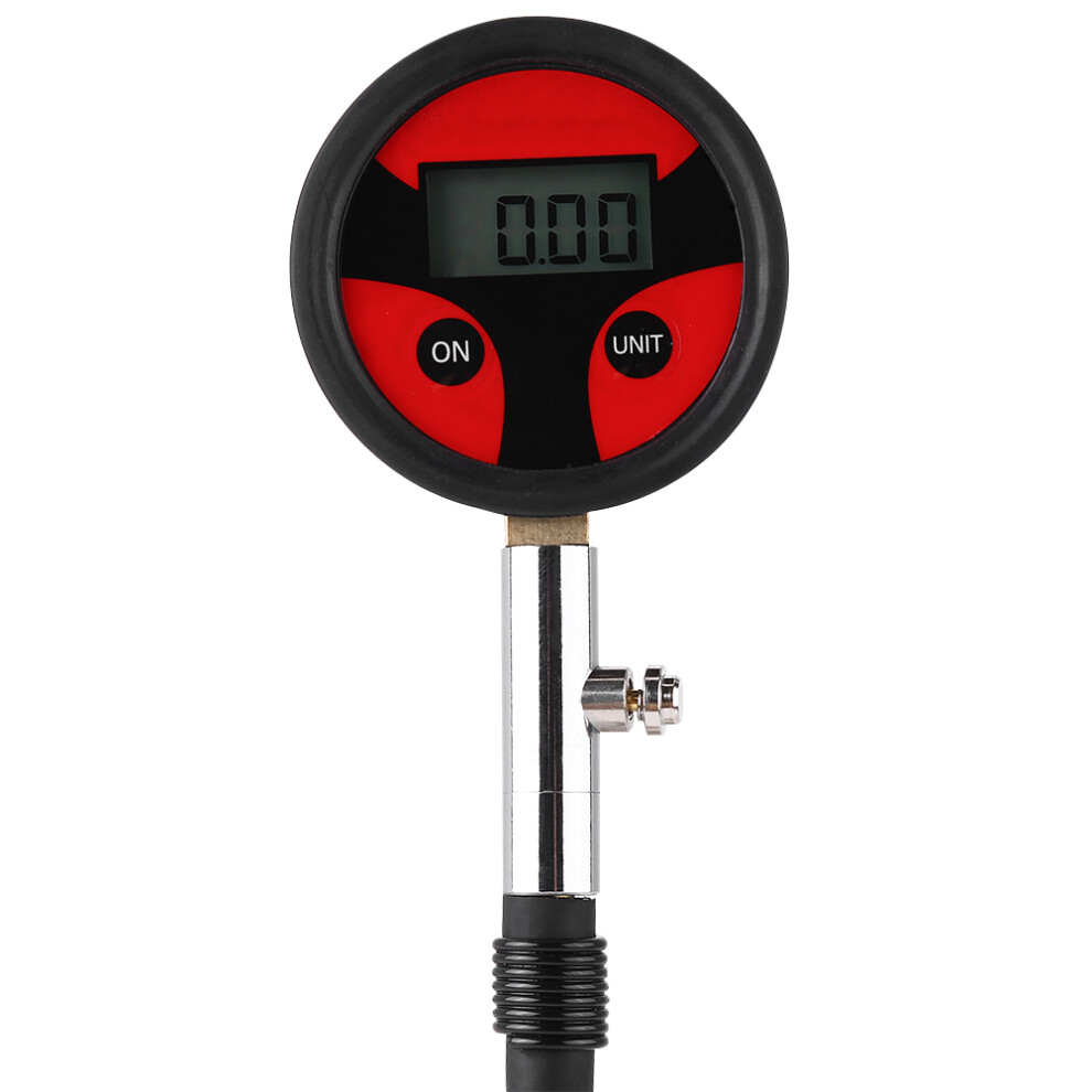 Car Auto Motorcycle Bike Truck Tire Lcd Digital Pressure Gauge With Tire Core 4611324339408