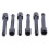 12 Black Brass Electric Guitar Tremolo Bridge String Clamp Screws 3