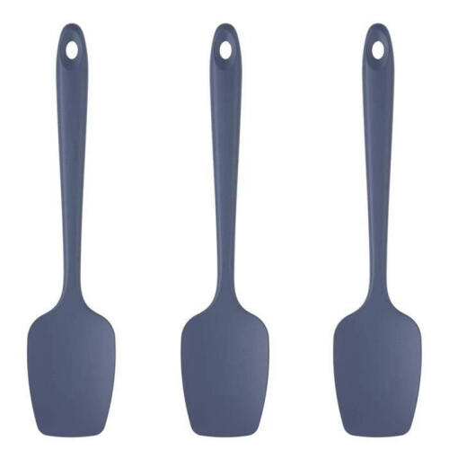 Silicone spatulas - VHV - 9 pieces - High temperature resistant - Color black - Rubber 1