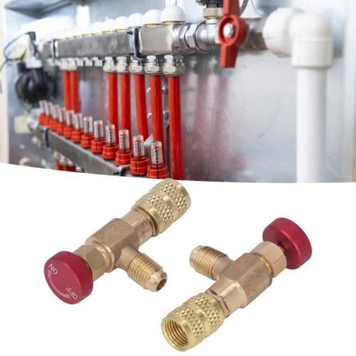 Air Conditioning Adapter - VHV - R410A - Control Valve - 1/4 SAE Male Thread - Pressure-Proof 2
