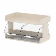 Door – Tea bag storage rack, tea bag organizer, bar storage cabinet – 2 tiers, 30 x 17 x 16.5 cm