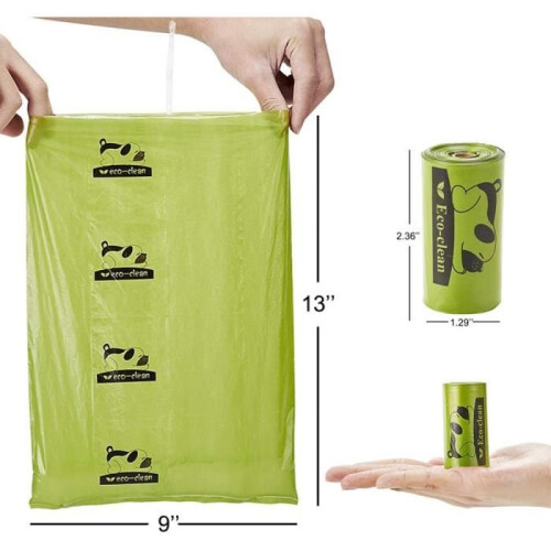 Poop Bags - Brand - Model - Green - Small - Dog 1