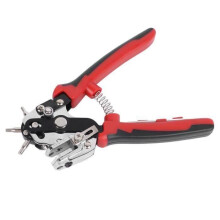 Hole punch for belts, watch straps, bands and leather upholstery