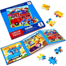 Magnetic puzzle for children – Brand – Transport – 3 difficulty levels – Montessori educational toy