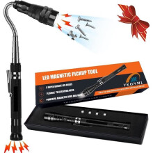 Telescopic magnetic gripper with LED, original and handy gift for men, ideal for Father's Day, Christmas and Valentine's Day.