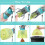 Dog Poop Scoop - Poop Bag Dispenser - Blue - Medium 4