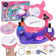 Manicure set for children, nail polish and makeup for girls, gift for girls aged 6, 7, 8, 9, 10 years, nail art for children, manicure set