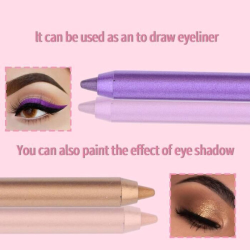 Eyeliner set, 12 waterproof colors, eyebrow pencils, eyeliner, makeup set 1
