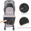 Universal footmuff for strollers, waterproof, windproof and warm lining, baby sleeping bag, for strollers, buggies 3