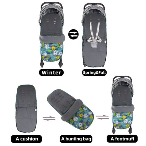 Universal stroller footmuff waterproof windproof warm insert baby sleeping bag stroller buggy sheet 2