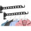 Wall coat rack with swivel arm, 8 sturdy holes, 180 rotatable drying rack, foldable and wall mounted (2-pack, black) 1