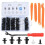 Universal plastic set for car door panels, clips and rivets with removal pliers 1