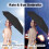Mini Umbrella – Black – Compact and Foldable – UPF 50+ Protection – Carry Bag – Windproof 2