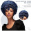 Satin Sleep Cap for Natural Hair - 2 Pieces - Blue 3