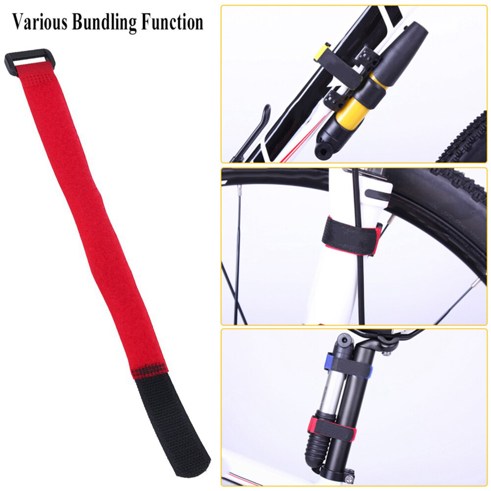Red 5Pcs/Set Duuti Sports Cycling Riding Adjustable Nylon Bicycle Handlebar Tie Straps (Red)
