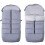 Waterproof footmuff for strollers – double opening, washable, 5 strap slots, compatible with strollers and car seats 1