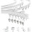 Curtain rod - LECOO - 6 meters - Flexible - Robust - White 1