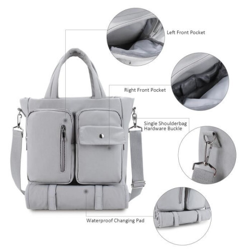 Multifunctional changing backpacks with changing mat and stroller hooks for mums and dads 1