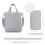 Multifunctional changing backpacks with changing mat and stroller hooks for mums and dads 4