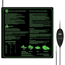 Heating mat - Greenhouse heaters - Thermostat - White - Improves germination