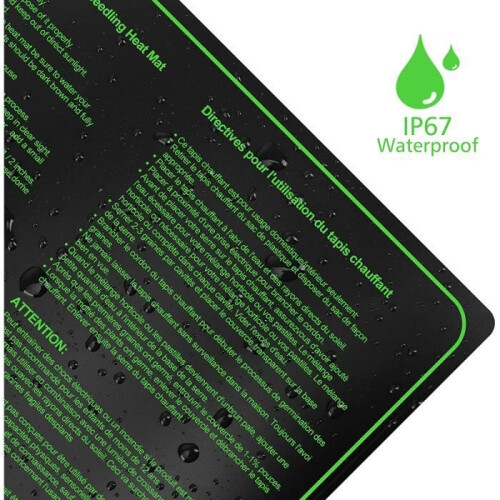 Heating mat - Greenhouse heaters - Thermostat - White - Improves germination 2