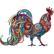 Wooden animal puzzle - Rooster - 179 pieces - Adults 14 years and older