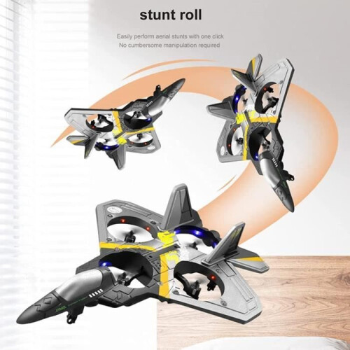 V17 Remote Control Airplane – Ready to Fly – Gravity Sensor – 4 Motors – Blue – Ages 8+ 1