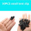 50 pieces black pegs, windproof plastic pegs for outdoor camping 4