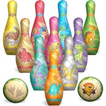 Bowling Game - MEGAWISE - Dinosaur - 10 pins - 2 balls - For children from 3 to 6 years old