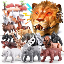 41-Piece Safari Animal Figures – Giant Realistic Plastic Figures – Educational Toys for Kids