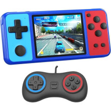 Portable game console with 270 classic retro games, 3-inch color screen, rechargeable, suitable for boys and girls