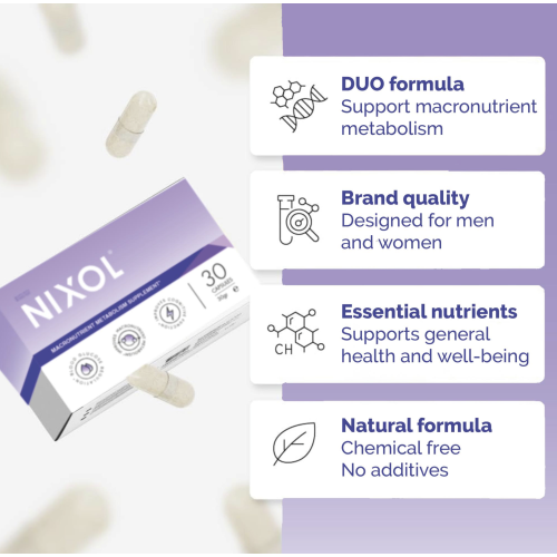 Nixol Macronutrient Metabolism Supplement 30 Capsules 1